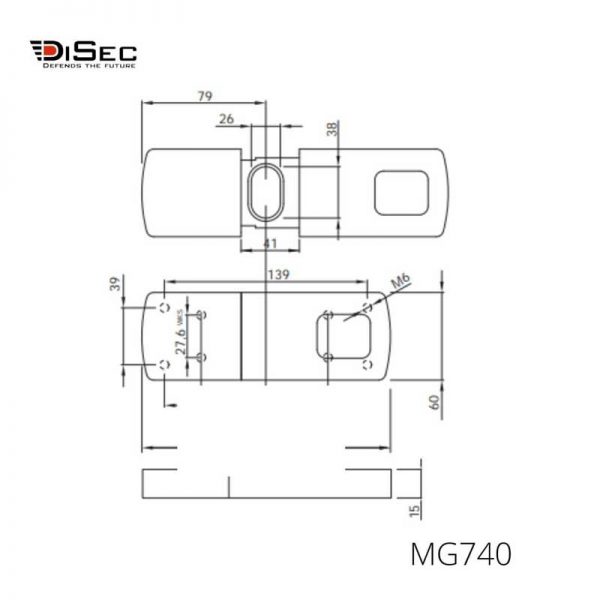 Escudo Protector Magnetico DISEC MG740 medidas
